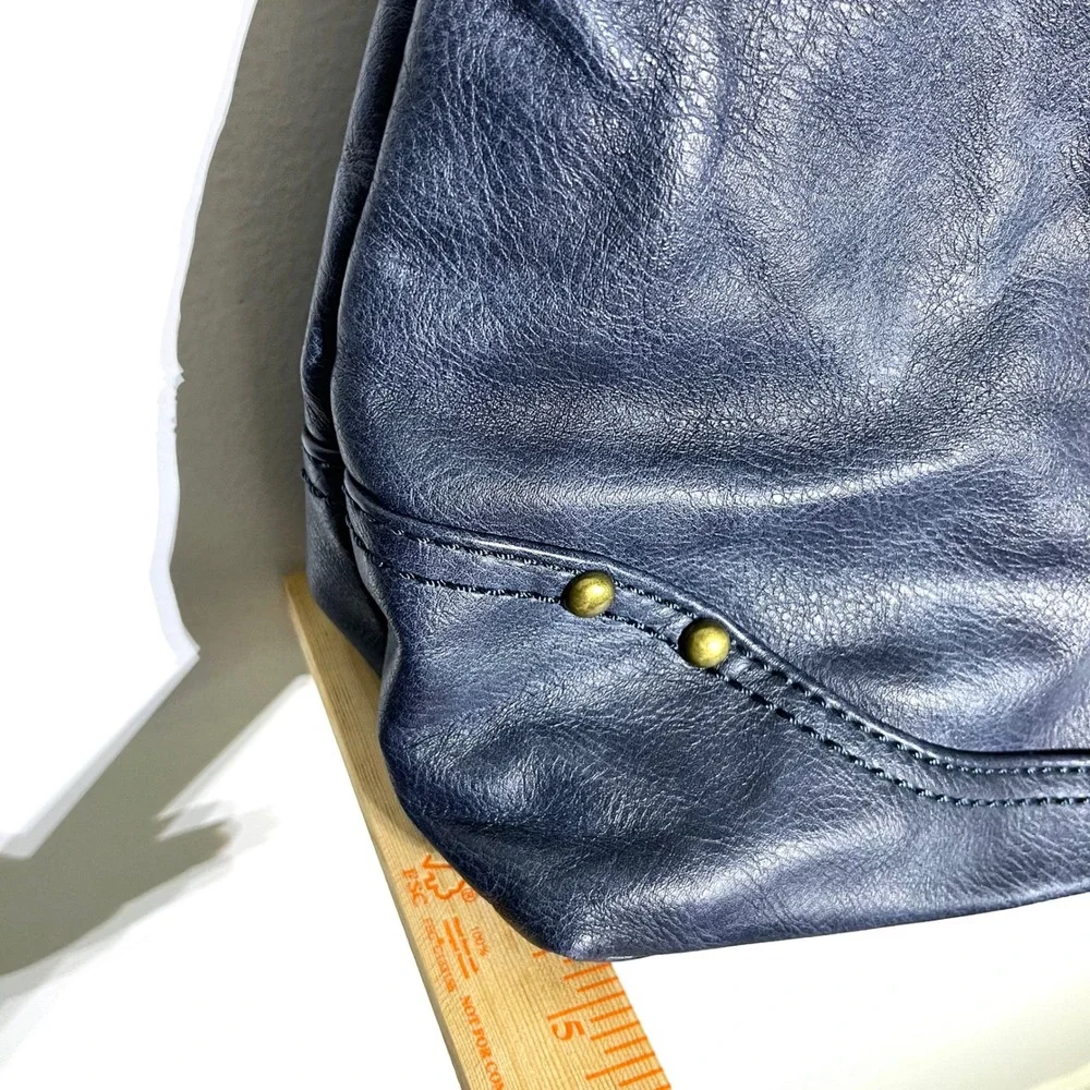 Tote‎ Bag Faux Leather Braided Handles Aztec Design Blue Shoulder Bag Maurices